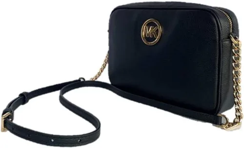 Miniatura 6 de Michael Kors Fulton Large EW Bandolera Cuero guijarro, Negro, Negro