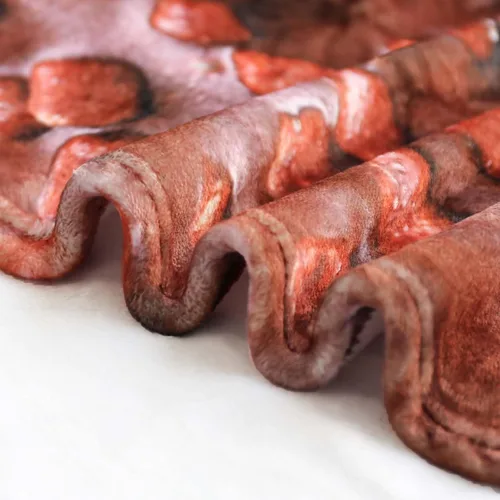 Miniatura 7 de Excervent Manta realista de donas de chocolate, 290 GSM, divertida manta de comida realista, manta de franela súper suave, 60 pulgadas