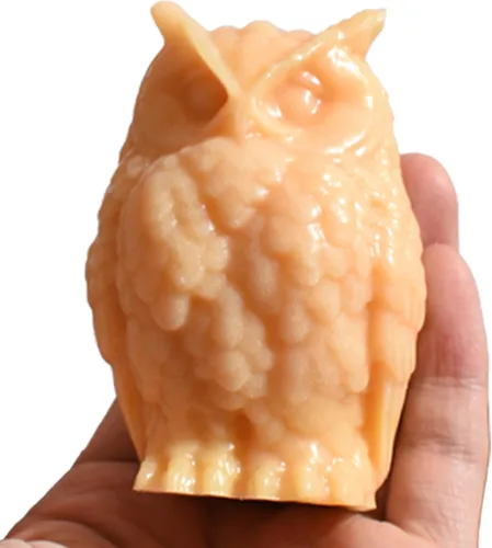 Miniatura 2 de Juego de moldes para velas de resina y silicona de animales y búhos, molde de animales 3D para decoración del hogar y fabricación de velas Búho-3260