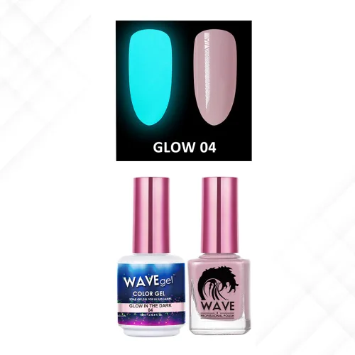 Miniatura 4 de Wavegel WAVEGEL - Juego de gel y esmalte de uñas a juego - Brilla en la oscuridad - # 01