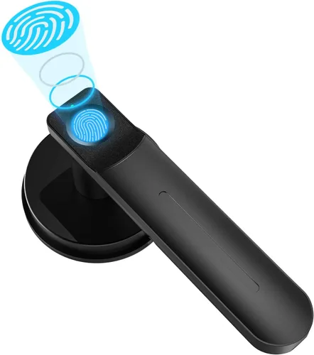 Miniatura 12 de Foxgard - Cerradura inteligente de huellas dactilares, cerradura biométrica, perilla de puerta electrónica con teclado, perilla de puerta Negro