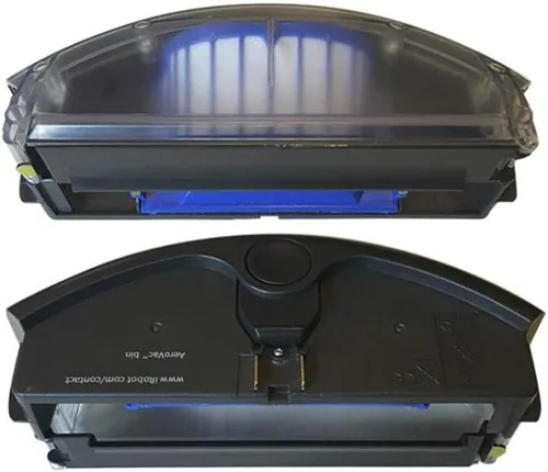 Filtro Hepa AeroVac - Contenedor de basura compatible con Irobot Roomba 500 600 Series 527 595 620 675 692 694 caja de recolección, caja de filtro