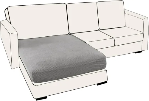 Miniatura 37 de UNBBRRL Fundas de cojín de asiento para sofá, elásticas, funda de cojín individual para sofá, fundas de cojín para sofá, fundas de héroe protegen