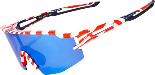 Miniatura 18 de ROCKBROS Gafas de sol deportivas fotocromáticas para hombres y mujeres, protección UV para ciclismo Negro rojo