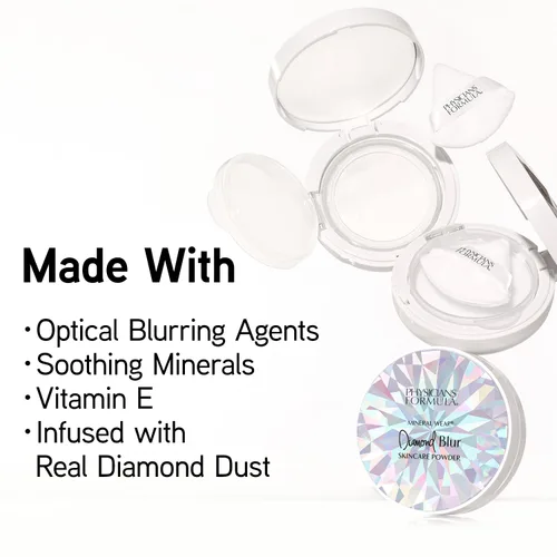Miniatura 5 de Physicians Formula Mineral Wear®Diamond Blur Skincare - Polvo para el cuidado de la piel, difuminador y difusión de poros de larga duración, acabado