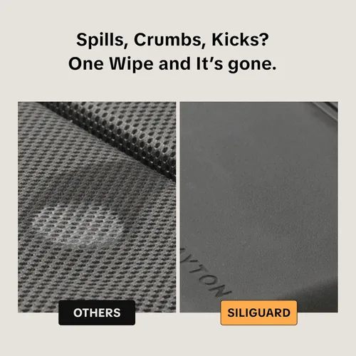 Miniatura 4 de Siliguard - Protector de asiento de automóvil para asientos de cuero, sin muescas y agarre antideslizante, funda de asiento impermeable, alfombrilla