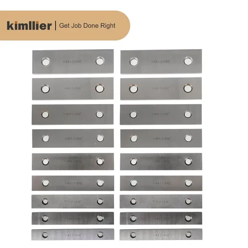 Miniatura 4 de kimllier 9 pares de bloques de calibre de precisión de acero paralelo de 1/4 x 6 pulgadas