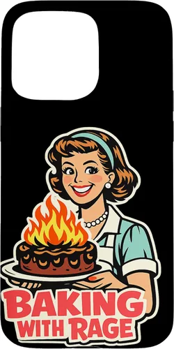 Miniatura 31 de Baking with Rage Retro 1950s Housewife Pop Art Humor Case for iPhone 17