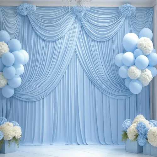 Miniatura 48 de Paneles de cortinas de fondo negras de 10 pies x 10 pies para fiestas, fiestas de cumpleaños, sin arrugas, cortinas de telón de fondo de tela