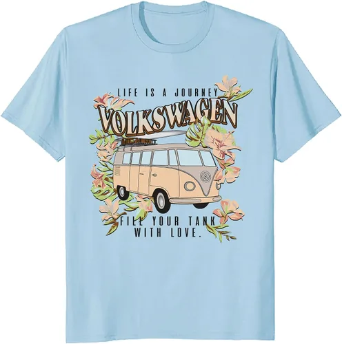 Miniatura 3 de Volkswagen Bus Life is A Journey Fill Your Tank with Love Mens and Womens Short Sleeve T-Shirt