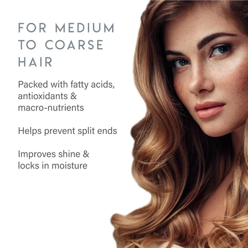 Miniatura 4 de Aluram Acondicionador hidratante de agua de coco para hombres y mujeres, hidratación limpia y brillo para cabello texturizado medio a grueso