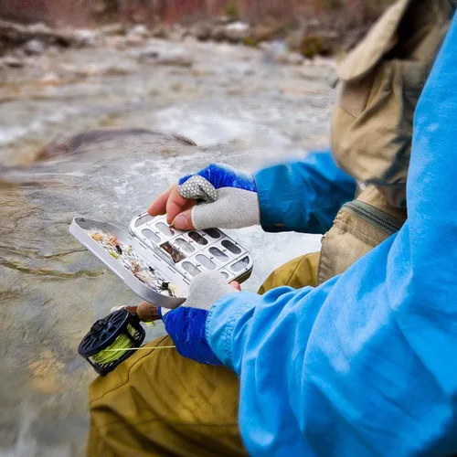Miniatura 5 de Drasry Guantes de pesca UV sin dedos, protección solar para hombres y mujeres, UPF50+SPF para pesca, kayak, remo, senderismo, navegación, remo