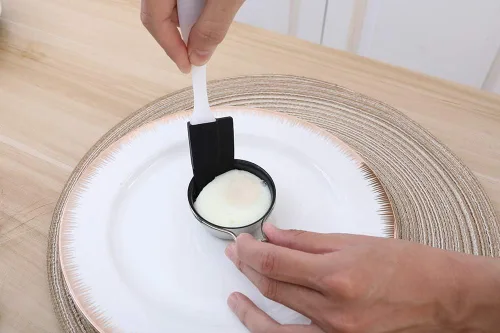 Miniatura 3 de Sartén para escalfar huevos - Olla para huevos escalfados de acero inoxidable – Perfecto fabricante de huevos escalfados – Juego de utensilios