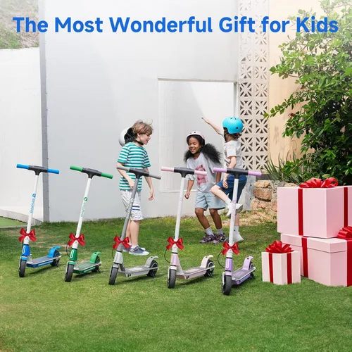 Miniatura 7 de isinwheel Electric Scooter for Kids Ages 6-14, 200W/250W Foldable Kids Electric Scooter with 3 Speeds (5/8/12 Mph), Adjusrable Handerbar, Dual 200W