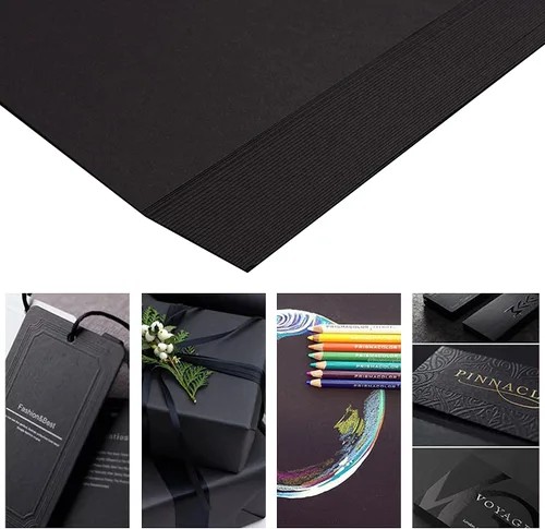 Miniatura 6 de Cartulina negra – 12 x 12 pulgadas, 85 libras, papel de cartulina perfecta para álbumes de recortes, manualidades, tarjetas de visita, 30 hojas