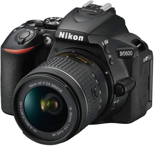 Miniatura 2 de Nikon Cámara D5600 DSLR con lente de 0.709-2.165 in (1576) + tarjeta de memoria de 64 GB + funda + software Corel Photo + 2 baterías EN-EL14 A + luz