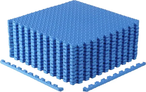 Miniatura 31 de CAP Puzzle Exercise Mats 3/4” Thick EVA Interlocking Foam Tiles for Home Gym Flooring Multiple Options Guijarro - Negro