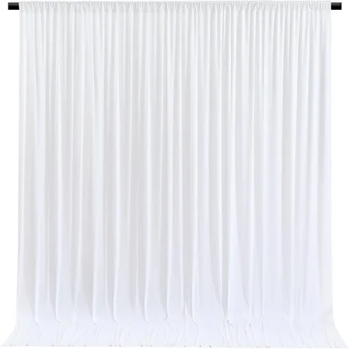 Miniatura 31 de Cortinas de Fondo Beige - Cortinas de Poliéster Sin Arrugas para Fotografía, Cortinas de Fondo para Fiestas, para Decoraciones de Baby Shower