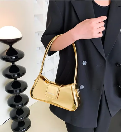 Miniatura 3 de Hobo Bag - Bolso de noche para mujer, bolso de mano Y2k plateado brillante, bolso de hombro, bolso de mano, bolso cruzado para fiesta, 2024