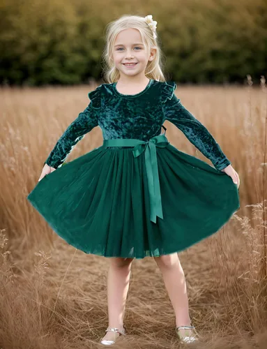 Miniatura 5 de Flofallzique Vestido de terciopelo para niñas pequeñas, con volantes, de manga larga, vestido de tul de princesa para fiesta de cumpleaños, de 1 a