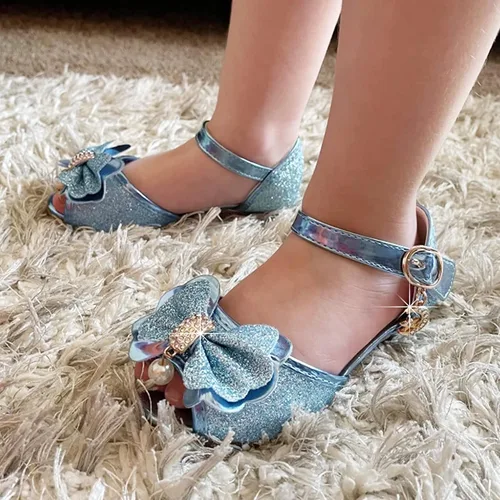 Miniatura 6 de Osinnme - Sandalias de boda para niña pequeña y grande