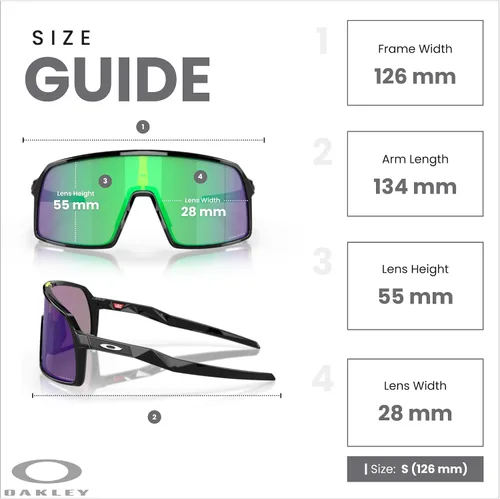 Miniatura 46 de Oakley Sutro OO9406 / OO9462 - Lentes de sol para hombre, kit de correa de accesorios, bolsa de microfibra