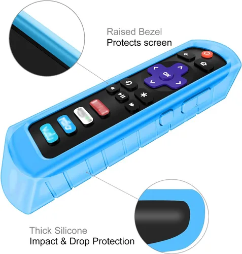 Miniatura 3 de Fintie Funda protectora para Roku Steaming Stick 3600R, TCL Roku TV RC280 RC282 Remote - CaseBot (serie Peine Miel), ligera (antideslizante) a