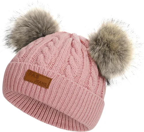 Miniatura 33 de Century Star Toddler Beanie Baby Girls Winter Hat - 6-36 Months Warm Knit Pom Pom Hats for Gils Boys
