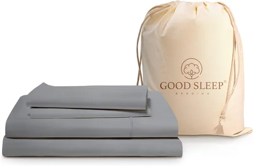 Miniatura 12 de Good Sleep Bedding Juego de sábanas tamaño individual, sábanas 100% algodón egipcio, suaves, 3 piezas, cama de calidad de hotel, juego de sábanas