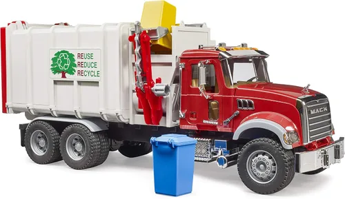 Miniatura 6 de Bruder 02811 Mack Granite Camión de Basura de Carga Lateral