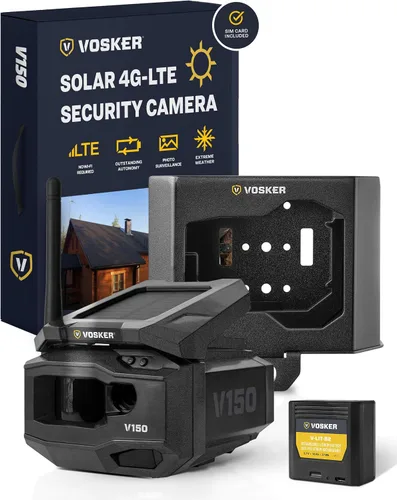Miniatura 8 de Cámara de seguridad Vosker V150 para el hogar con energía solar LTE celular para exteriores Cámara inalámbrica con captura de fotos activada por