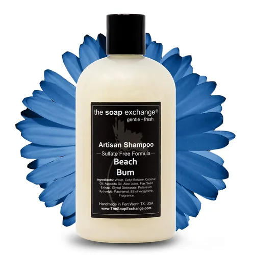 Miniatura 28 de The Soap Exchange Champú para el cabello, aroma a cuero de Texas, hecho a mano, 12 fl oz / 12.0 fl oz, cuidado natural del cabello artesanal, suave