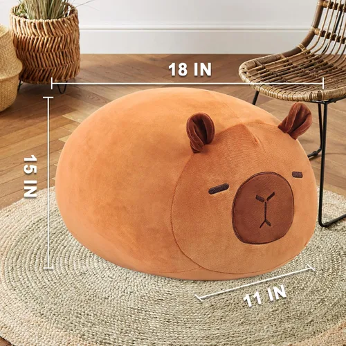 Miniatura 5 de Wepop Capybara - Peluche de 20 pulgadas, lindo peluche de Capybara, almohadas de peluche, regalos para niños, adultos, niños y niñas