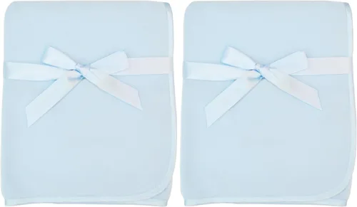 Miniatura 8 de TL Care Manta de forro polar (30 x 40 pulgadas) con ribete de satén similar a la seda, suave, cálida y acogedora, azul, para niños y niñas, perfecta