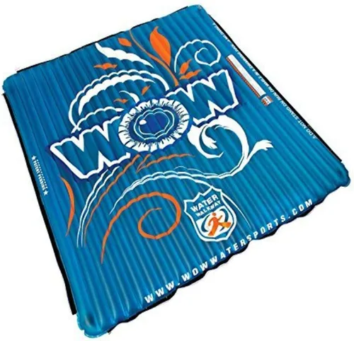 WOW World of Watersports - Tapete inflable flotante para pasarela acuática, de 1 a 3 personas y bomba Air Max 2.0 PSI, paquete de 120 voltios
