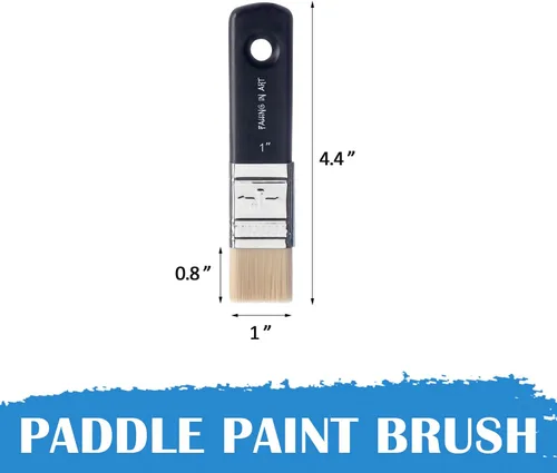 Miniatura 2 de Falling in Art Pincel plano para pintura de paleta para pinturas al óleo y acrílicas, 1 pulgada