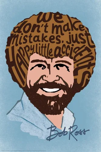 Miniatura 15 de Bob Ross Mira Alrededor La Belleza Está En Todas Partes Pintura Cita Motivacional Inspiradora Famosa Arte de Pared Impresión Cartel Fresco 12x18