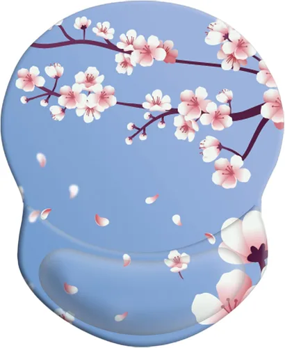 Miniatura 37 de Alfombrilla de mouse ergonómica con soporte para muñeca, cómoda alfombrilla de mouse para computadora con base de poliuretano antideslizante