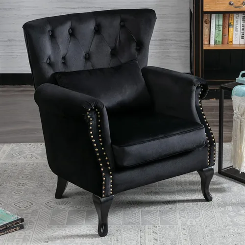 Miniatura 13 de LZAREAL Juego de 2 Sillones de Lectura Accent con Brazos para Sala de Estar, Dormitorio, Sillón de Esquina Cómodo Moderno de Mediados de Siglo, rosa