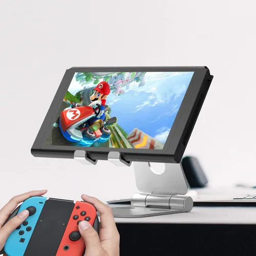Miniatura 2 de Soporte de visualización PRO compatible con soporte de escritorio Microsoft Surface Duo que es ajustable, portátil, duradero hasta pantallas de 13