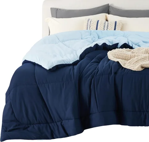 Miniatura 32 de Bedsure Edredones de edredón tamaño matrimonial, edredón acolchado alternativo, ultra suave y ligero, con 8 pestañas, lavable a máquina, 82 x 86