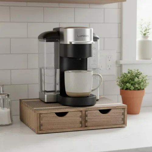 Miniatura 4 de DDYURI Cajón Organizador de Almacenamiento para Cápsulas de Café - Organizador de Escritorio Multifuncional con Cajones Para Cápsulas K de Cafetera