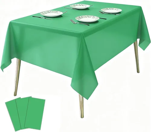 Miniatura 9 de Paquete de 3 manteles de plástico con bandera de plástico para el 4 de julio, manteles desechables para barbacoa, picnic, cumpleaños, bodas