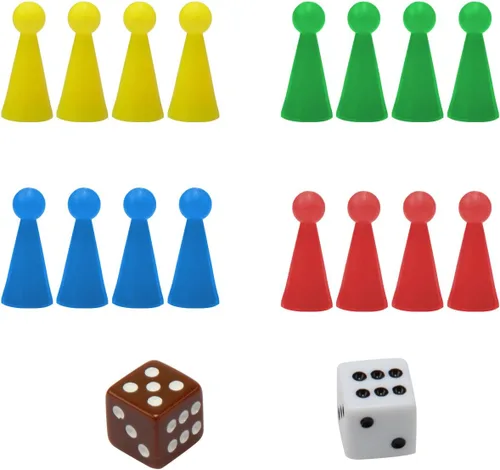 Miniatura 3 de Amerous Juego de Ludo Go Board plegable de viaje magnético de 10