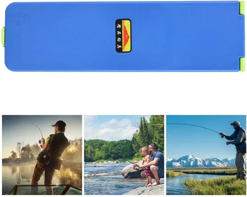 Miniatura 2 de Caja sublina de pesca plegable de doble cara, portátil, 2 capas, líneas sublinas, gancho de pesca, caja de almacenamiento, contenedor organizador