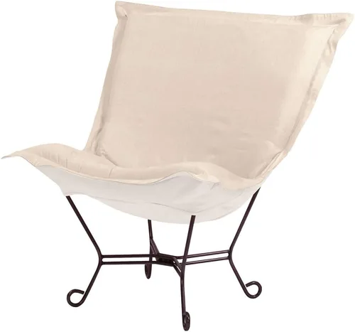 Miniatura 75 de Howard Elliott Collection Avanti Pecan - Silla de asiento oscilante con funda, silla multiusos de mariposa con marco de titanio, muebles de patio