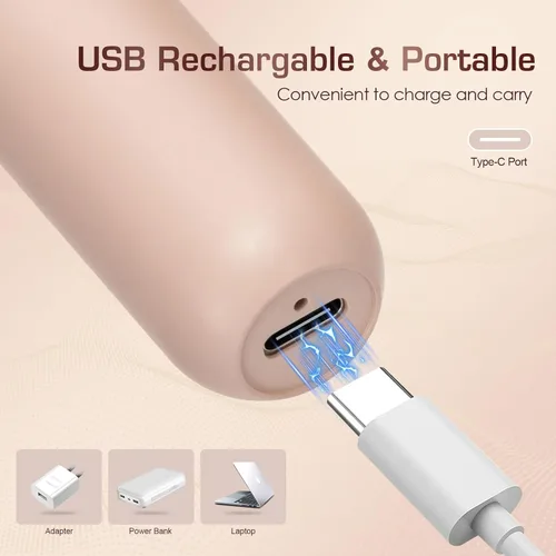 Miniatura 5 de Depiladora, depiladora facial para mujeres, PluxyEpil 2 en 1, eliminación suave de raíces para cabello grueso y fino, afeitadora eléctrica