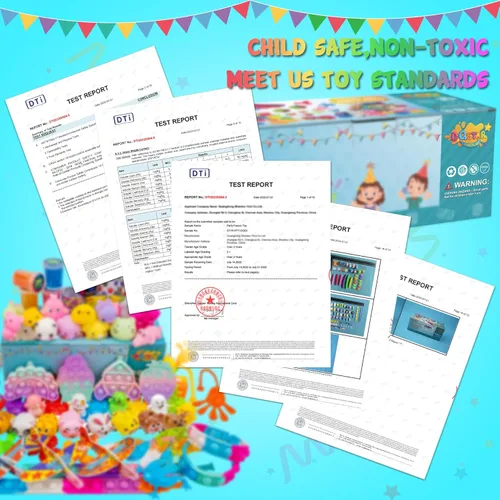 Miniatura 3 de DQstar Juguete de recuerdos de fiesta para niños de 4 a 8 a 12 años, premios de caja del tesoro para aula, bolsas de regalo, juguetes de caja
