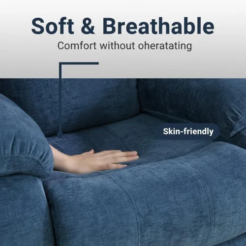 Miniatura 6 de Juego de sofá reclinable manual, juego de sofá reclinable de microfibra, juego de muebles modernos para sala de estar, sofá reclinable para sala