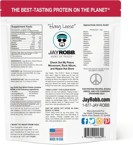 Miniatura 2 de Jay Robb Egg White Protein Powder- Proteína de clara de huevo en polvo, baja en carbohidratos, Keto, vegetariana, sin gluten, sin lactosa, azúcar